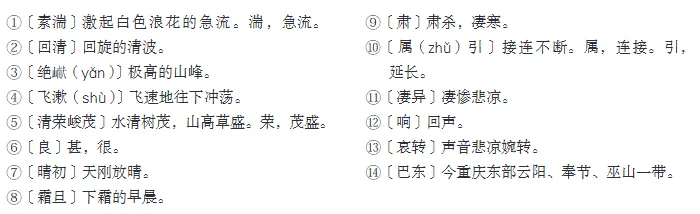 初二(上)必背内容注音(一)《三峡》-第6张图片-四季读书网 初二(上)必背内容注音(一)《三峡》-第6张图片-四季读书网