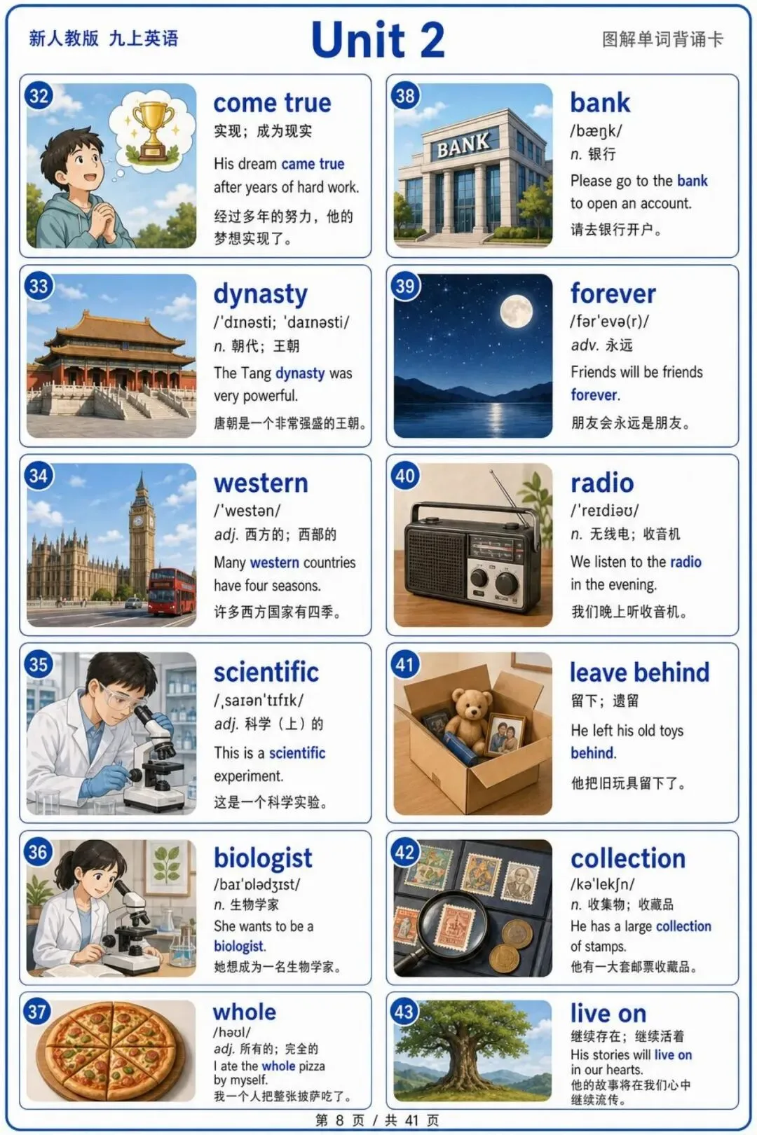 中考群福利!人教新版九上英语单词图解背诵卡(必打印)-第11张图片-四季读书网 中考群福利!人教新版九上英语单词图解背诵卡(必打印)-第11张图片-四季读书网