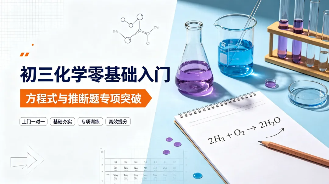 初三化学零基础救星|上门一对一,搞定方程式&推断题,快速提分-第1张图片-四季读书网