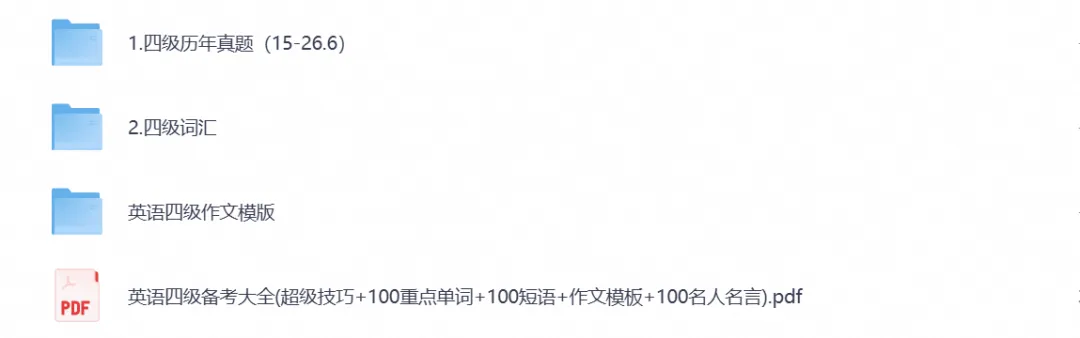 【四级真题】2015-2026大学英语四级真题试卷pdf及答案解析,可打印-第1张图片-四季读书网