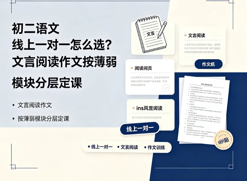 初二语文线上一对一怎么选?文言阅读作文按薄弱模块分层定课看学海兔-第1张图片-四季读书网 初二语文线上一对一怎么选?文言阅读作文按薄弱模块分层定课看学海兔-第1张图片-四季读书网