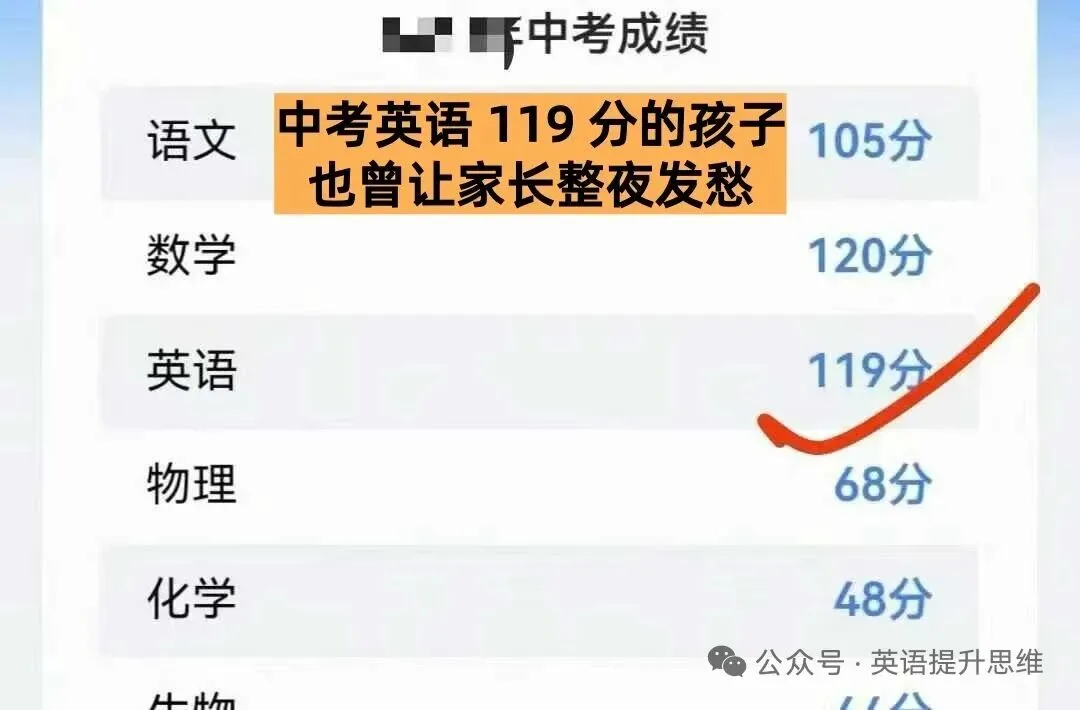 中考英语119分的孩子也曾让家长发愁!-第1张图片-四季读书网