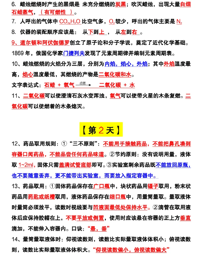 浙江初三化学(36页高频核心考点)可打印-第2张图片-四季读书网 浙江初三化学(36页高频核心考点)可打印-第2张图片-四季读书网