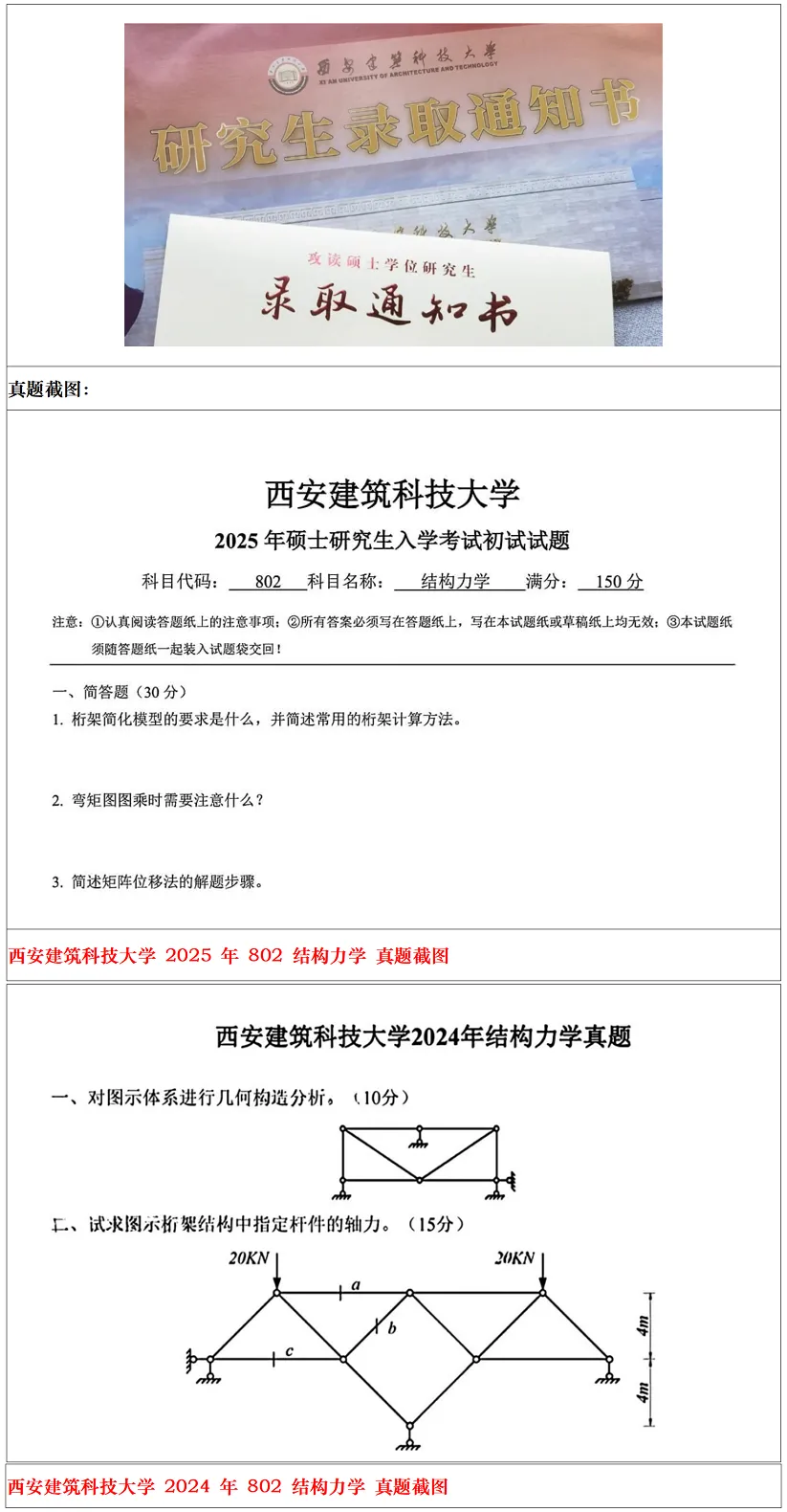 西安建筑科技大学2027考研真题和资料 | 西安建筑科技大学土木工程考研802结构力学真题答案笔记习题!持续更新中…-第9张图片-四季读书网 西安建筑科技大学2027考研真题和资料 | 西安建筑科技大学土木工程考研802结构力学真题答案笔记习题!持续更新中…-第9张图片-四季读书网