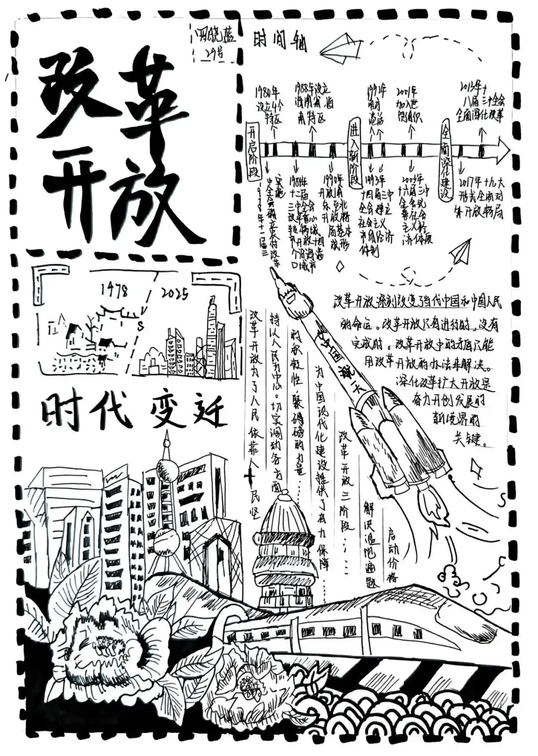 盛夏拾光,奔赴初三——云山学校龙珠校区九年级暑假优秀作业展示-第56张图片-四季读书网