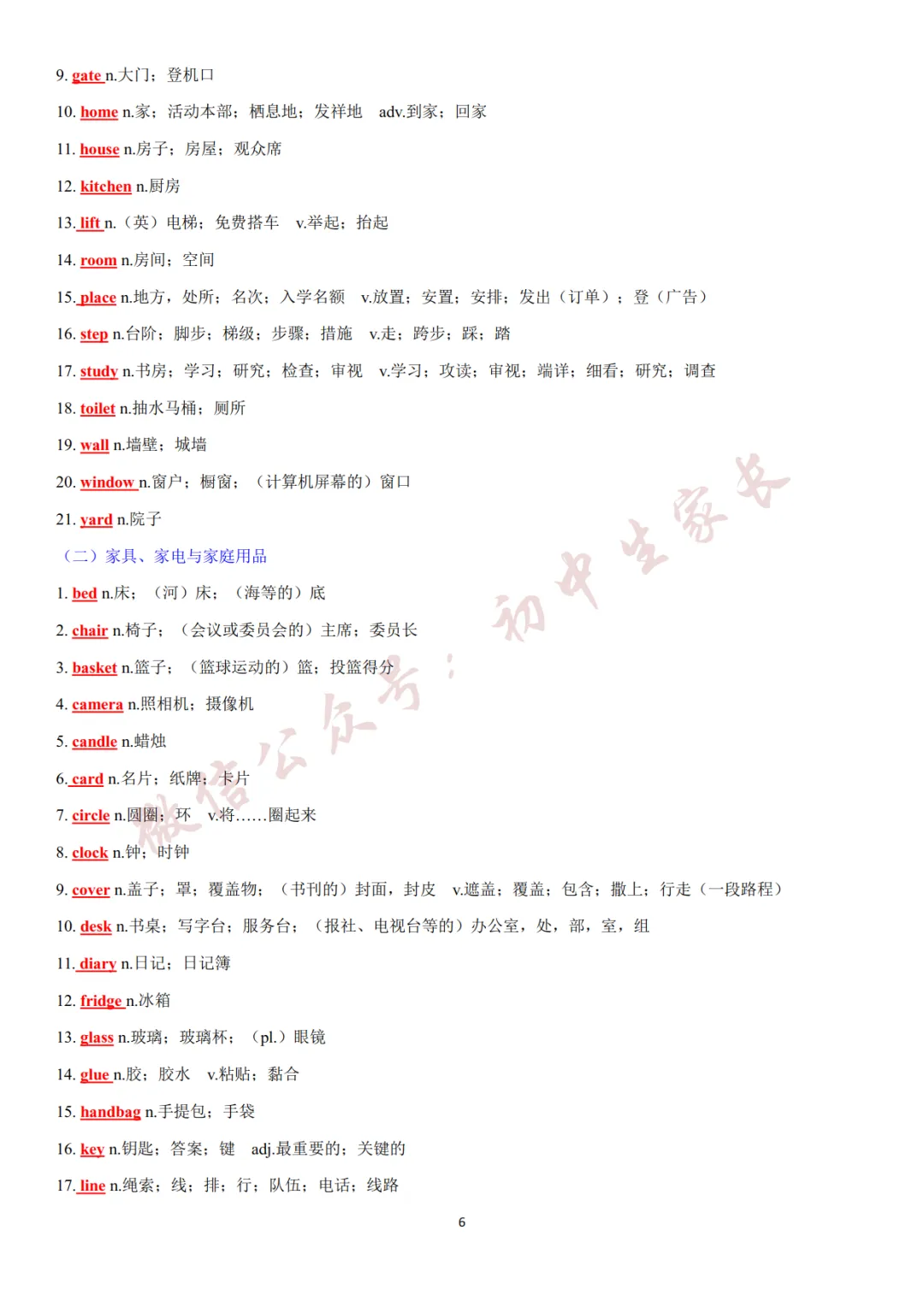 2027年中考英语热点话题词汇必背42页,替孩子转发一份!(可打印)-第7张图片-四季读书网