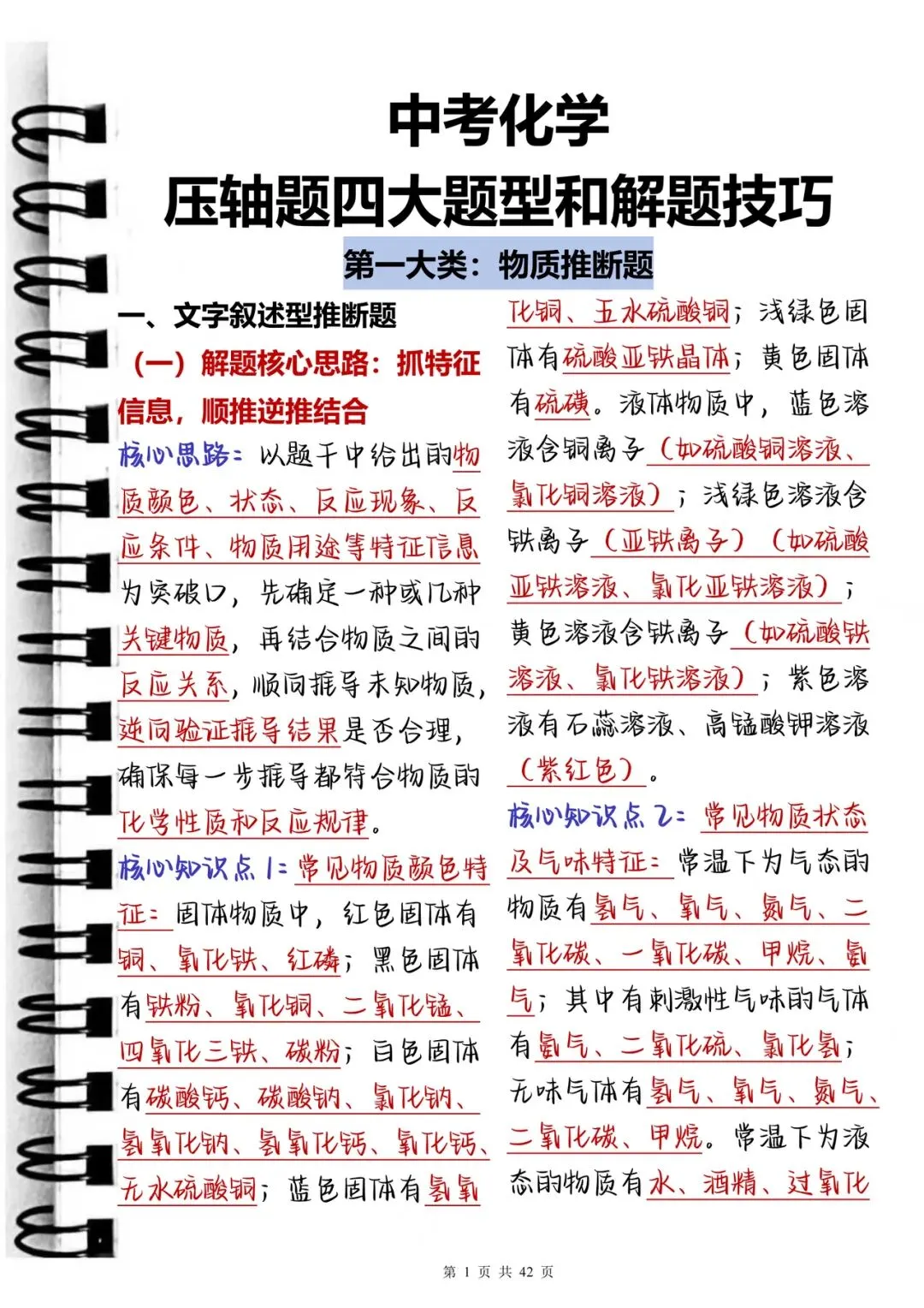 今日分享来啦!可以打印出来背诵中考化学压轴题四大题型和解题技巧,都总结好了-第2张图片-四季读书网