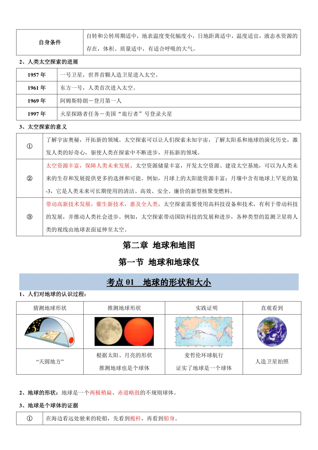 【初一资料】2026 新版七年级上册中图版地理课内考点知识汇总,完整电子版可打印使用!-第6张图片-四季读书网