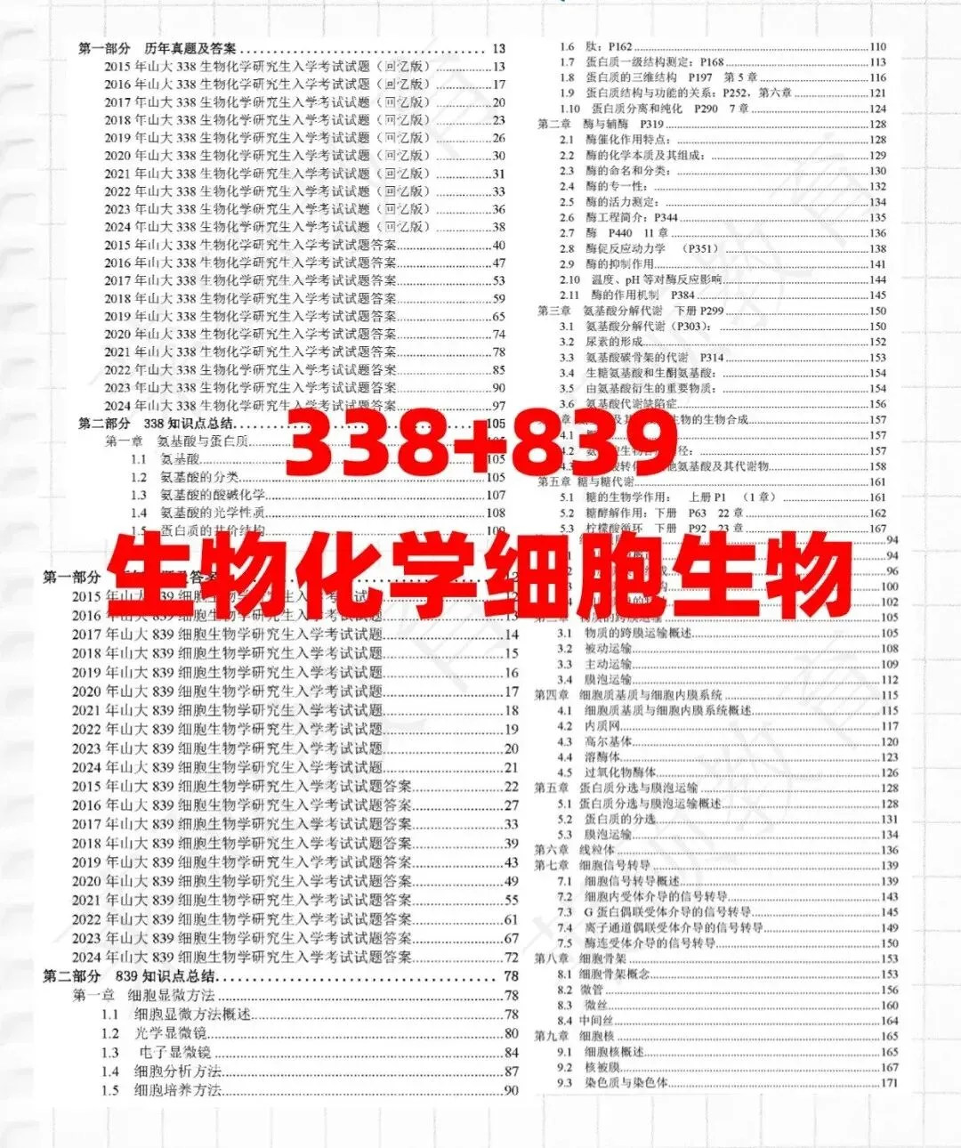 想上岸山大生物医药?338+839真题+背诵重点一次性梳理!-第5张图片-四季读书网