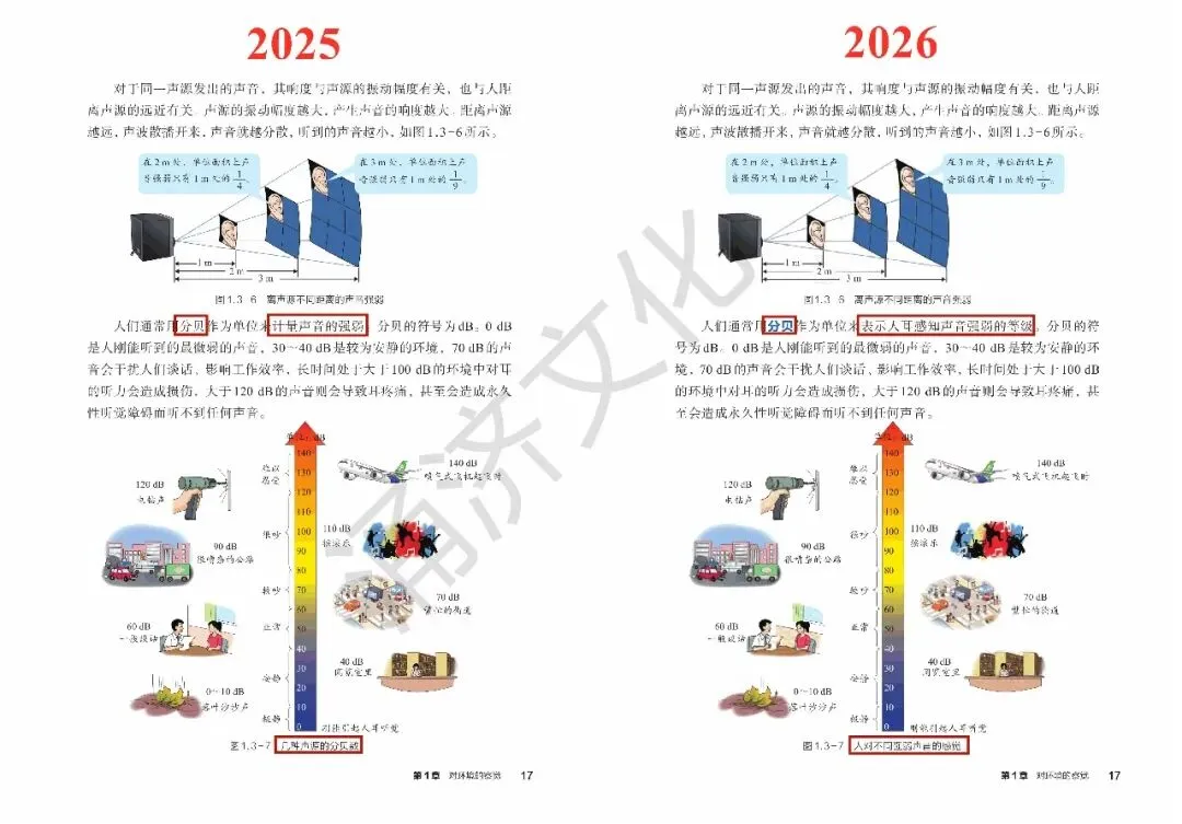 初二科学又改!浙教版八上 2025/2026 版教材差异-第9张图片-四季读书网