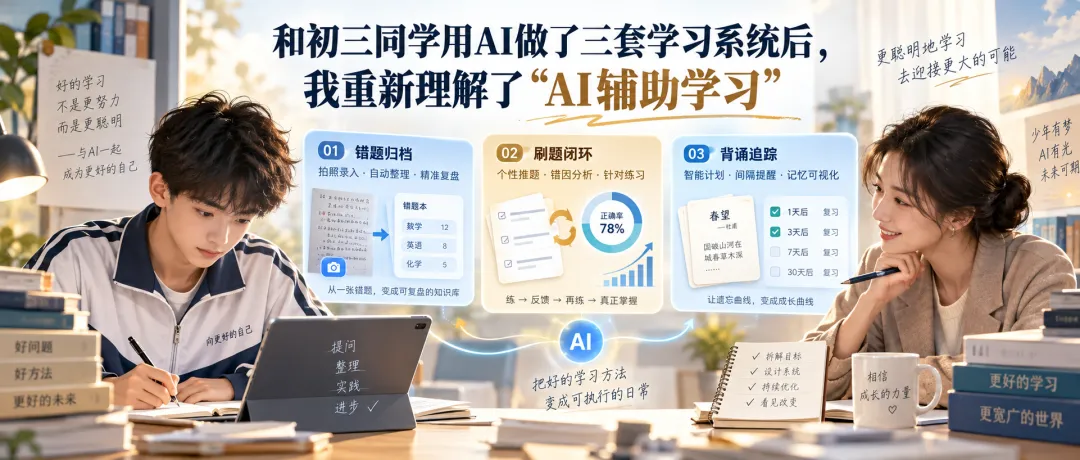 中考前,初三同学做了三套AI学习系统,重新理解了“AI辅助学习”-第1张图片-四季读书网 中考前,初三同学做了三套AI学习系统,重新理解了“AI辅助学习”-第1张图片-四季读书网