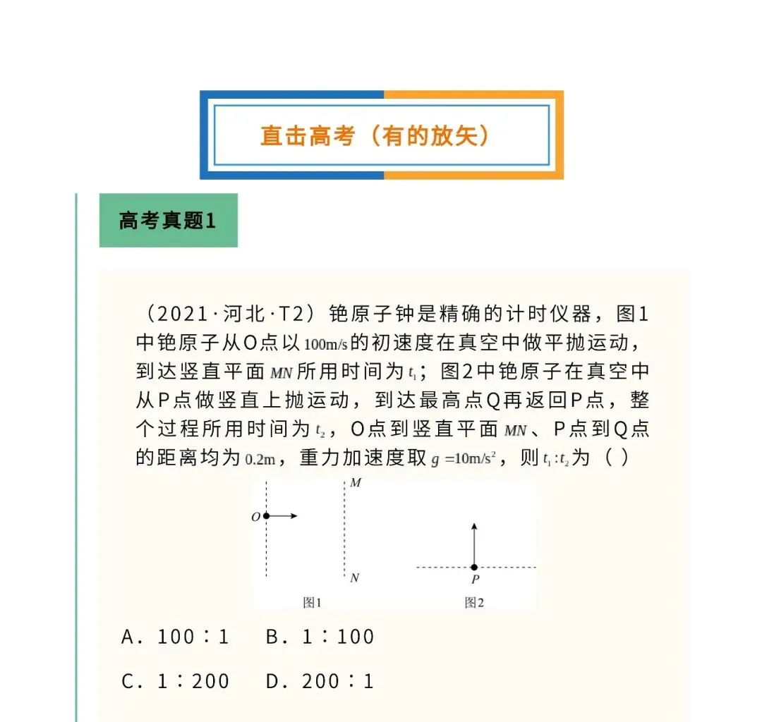 高考物理核心问题+重点模型:竖直上抛及其拓展问题-第1张图片-四季读书网 高考物理核心问题+重点模型:竖直上抛及其拓展问题-第1张图片-四季读书网