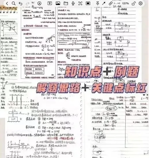 高考学霸物理97分笔记-第2张图片-四季读书网 高考学霸物理97分笔记-第2张图片-四季读书网
