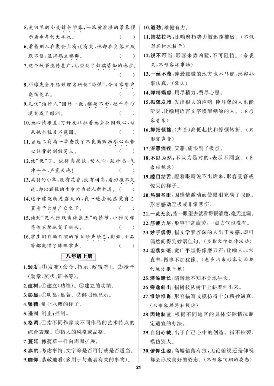 2027语文中考工具书 考点一本通中考总复习用书-第9张图片-四季读书网
