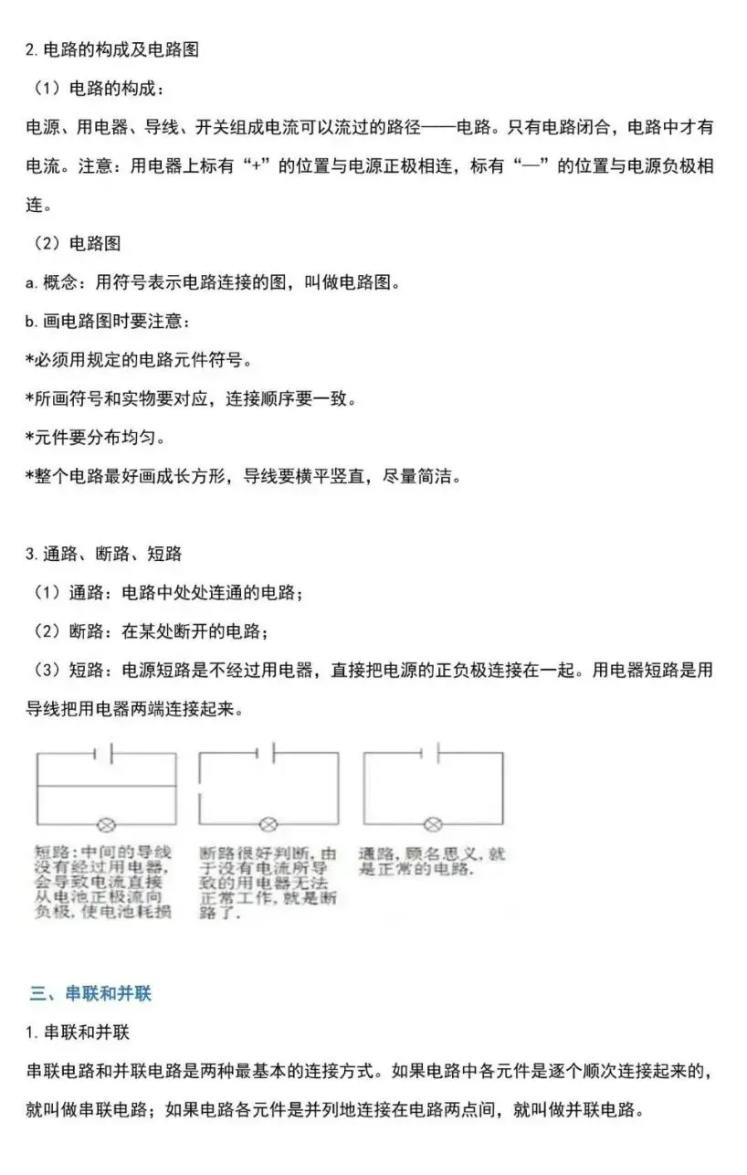 九年级物理全册预习大纲!转给新初三的孩子们!-第10张图片-四季读书网