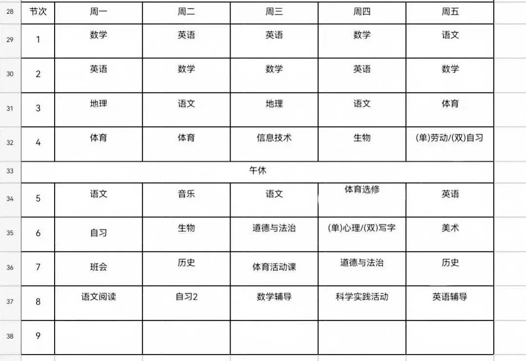 北京初三语文道法历史教材有变!部分中小学新学期课表来了!-第14张图片-四季读书网 北京初三语文道法历史教材有变!部分中小学新学期课表来了!-第14张图片-四季读书网