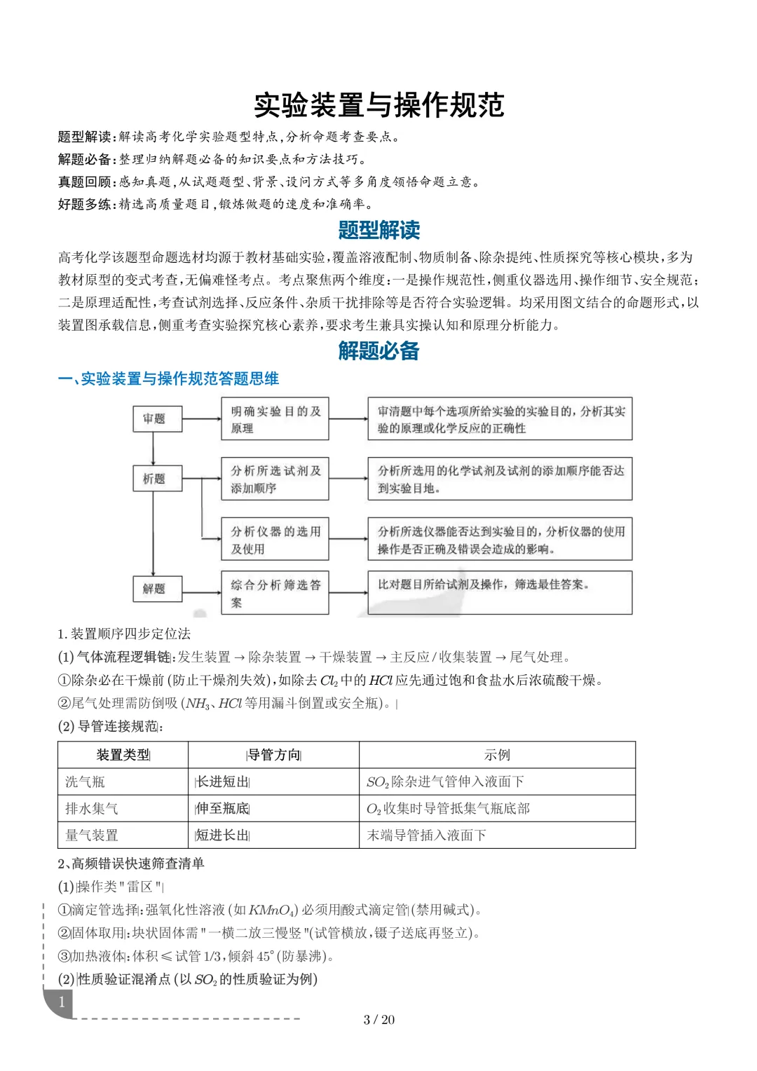 实验装置与操作规范--2027年高考化学实验题型突破-第2张图片-四季读书网 实验装置与操作规范--2027年高考化学实验题型突破-第2张图片-四季读书网