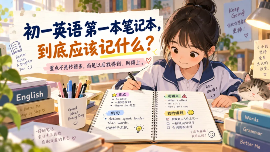 初一英语第一本笔记本,到底应该记什么?-第1张图片-四季读书网 初一英语第一本笔记本,到底应该记什么?-第1张图片-四季读书网