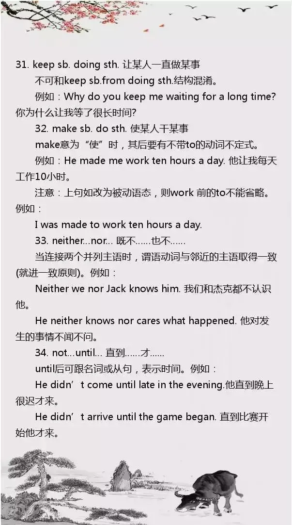 中考英语最重要的55个句型,包含90%的高频考点-第13张图片-四季读书网 中考英语最重要的55个句型,包含90%的高频考点-第13张图片-四季读书网