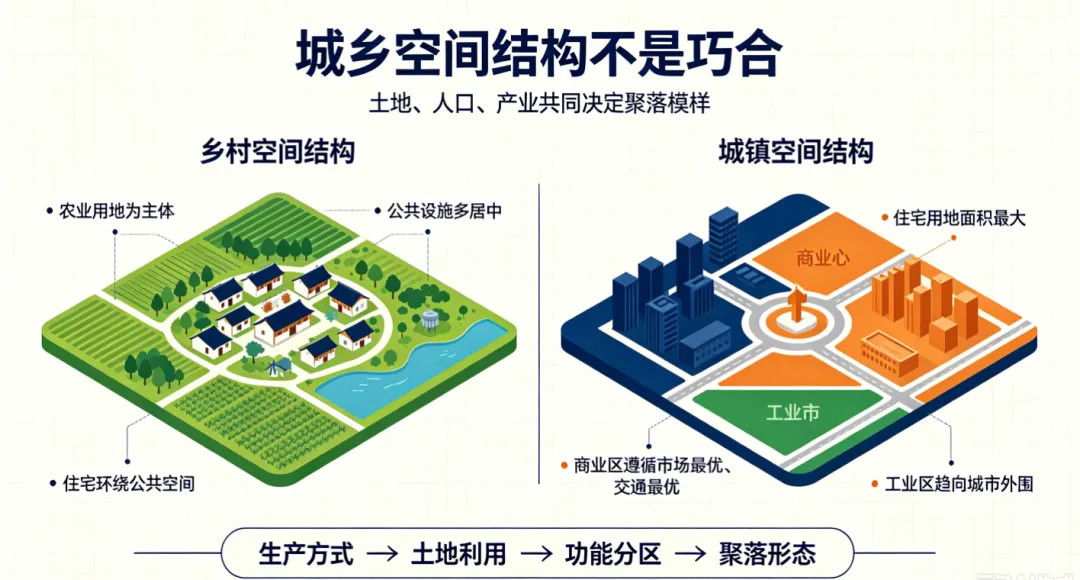高考地理(必修二)必考知识点|乡村和城镇空间结构知识点总结-第1张图片-四季读书网 高考地理(必修二)必考知识点|乡村和城镇空间结构知识点总结-第1张图片-四季读书网