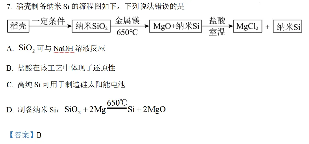 【高考备考】从5道高考化学真题看＂高纯硅＂ —— 一轮复习必备模型-第4张图片-四季读书网
