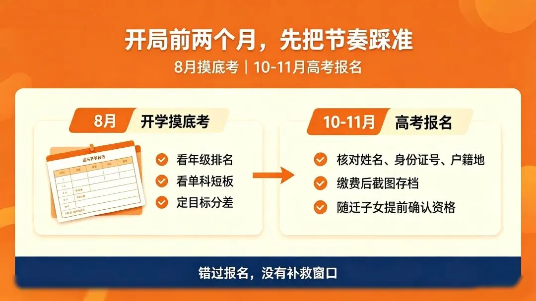 高三开局|2027届高考全年时间轴:这8个节点,错过一个都后悔-第3张图片-四季读书网 高三开局|2027届高考全年时间轴:这8个节点,错过一个都后悔-第3张图片-四季读书网
