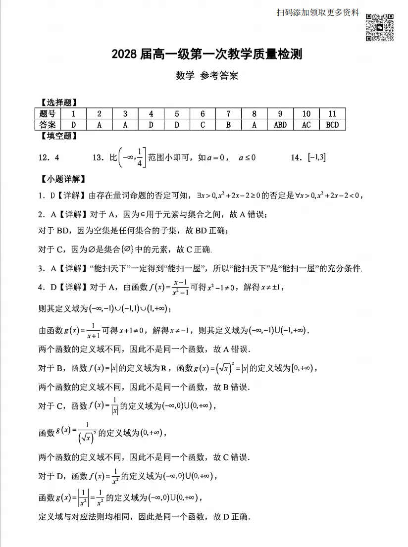 【初一至高二】华英、南实等佛山初高中往年首次月考真题卷下载→-第18张图片-四季读书网 【初一至高二】华英、南实等佛山初高中往年首次月考真题卷下载→-第18张图片-四季读书网