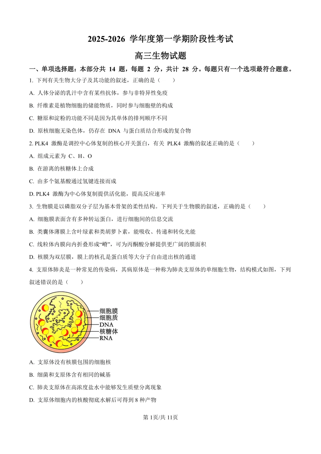 淮阴中学各年级月考【试卷+答案】免费领!-第27张图片-四季读书网