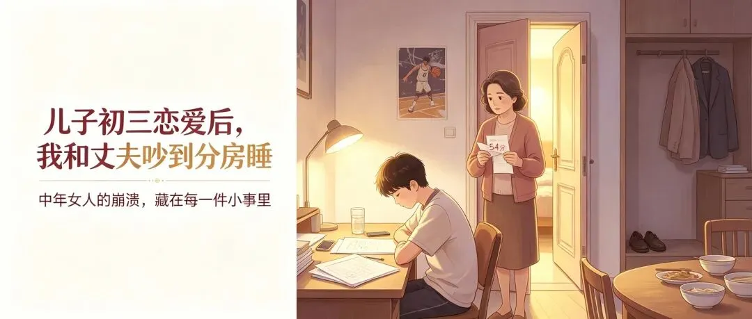 儿子初三恋爱后,我和丈夫吵到分房睡:中年女人的崩溃,藏在每一件小事里-第1张图片-四季读书网 儿子初三恋爱后,我和丈夫吵到分房睡:中年女人的崩溃,藏在每一件小事里-第1张图片-四季读书网