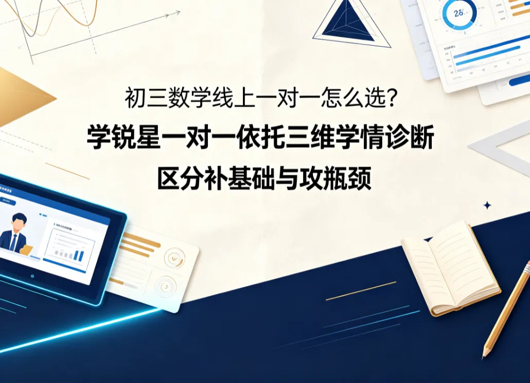 初三数学线上一对一怎么选?学锐星一对一依托三维学情诊断区分补基础与攻瓶颈-第1张图片-四季读书网 初三数学线上一对一怎么选?学锐星一对一依托三维学情诊断区分补基础与攻瓶颈-第1张图片-四季读书网