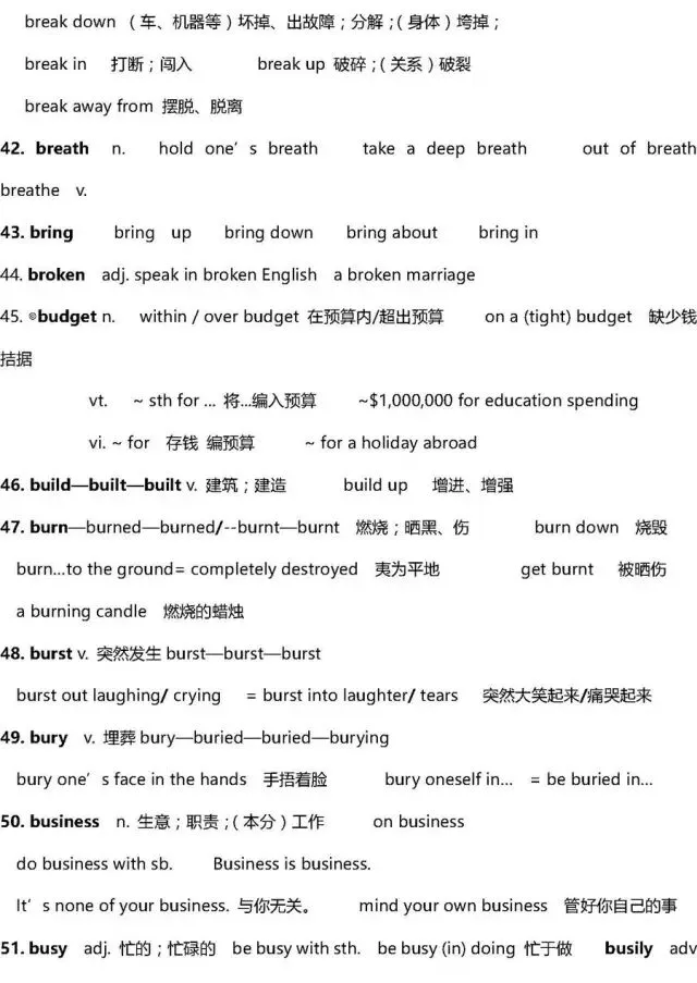 干货 | 高考英语3500词超全解析!只此一版,抓紧时间背!-第20张图片-四季读书网 干货 | 高考英语3500词超全解析!只此一版,抓紧时间背!-第20张图片-四季读书网