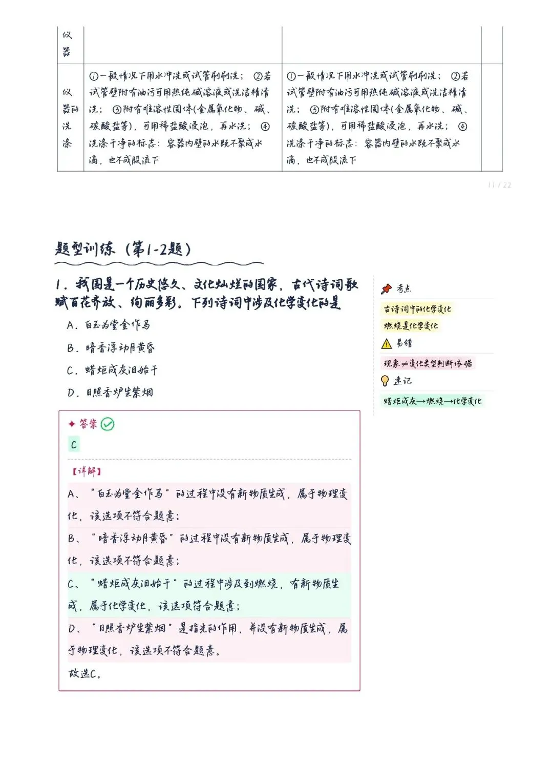 初三化学|开启化学之门专项训练(20题+五步法总结)-第2张图片-四季读书网 初三化学|开启化学之门专项训练(20题+五步法总结)-第2张图片-四季读书网