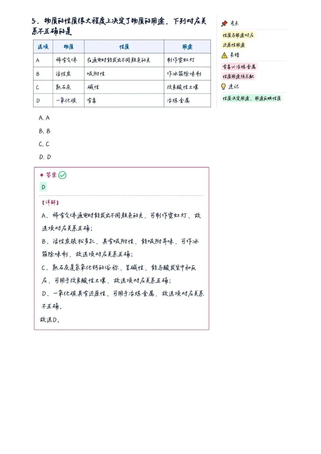 初三化学|开启化学之门专项训练(20题+五步法总结)-第3张图片-四季读书网 初三化学|开启化学之门专项训练(20题+五步法总结)-第3张图片-四季读书网