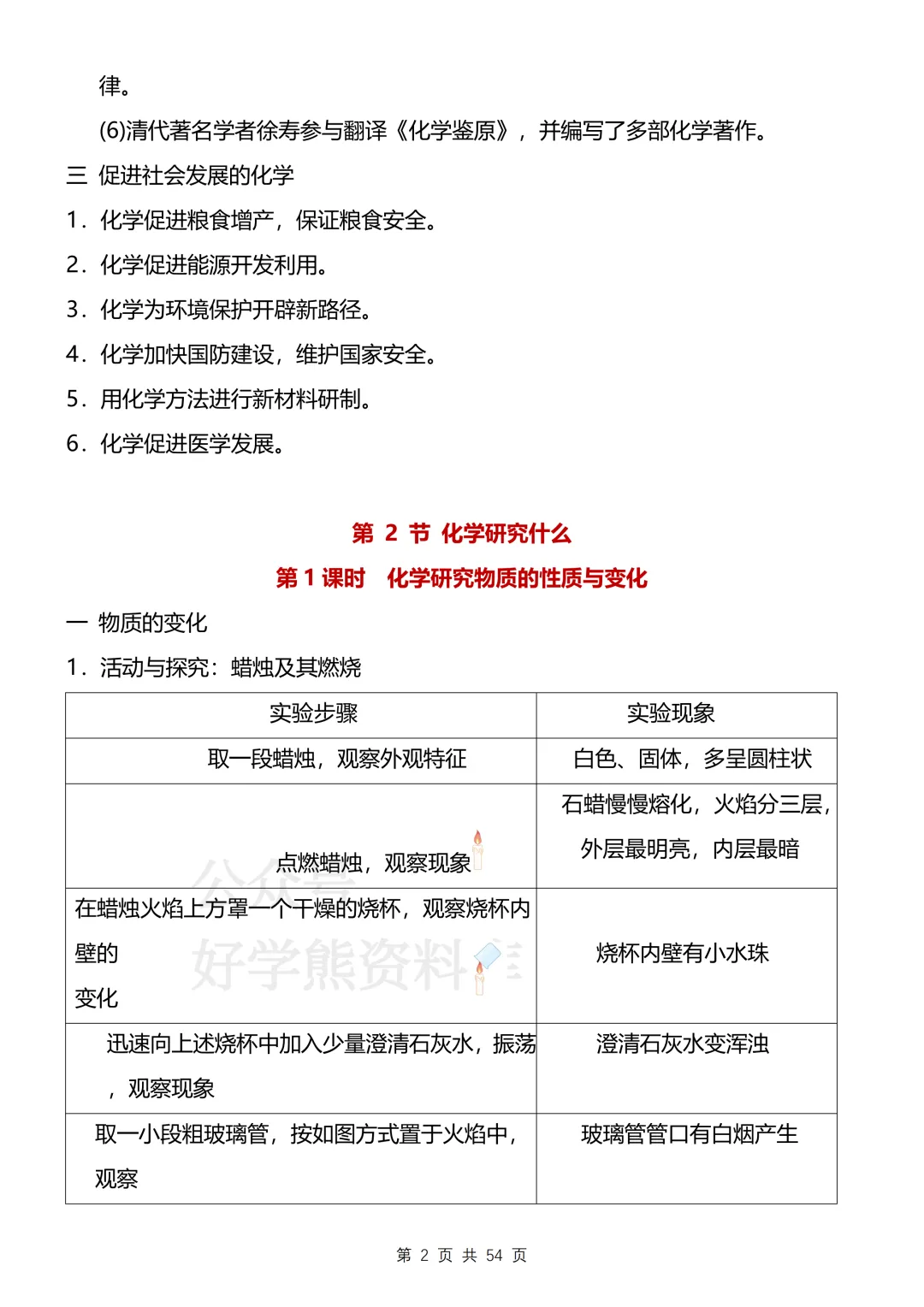 【开学预习】2026沪教版初三九年级上册化学电子课本全册知识点总结-第2张图片-四季读书网