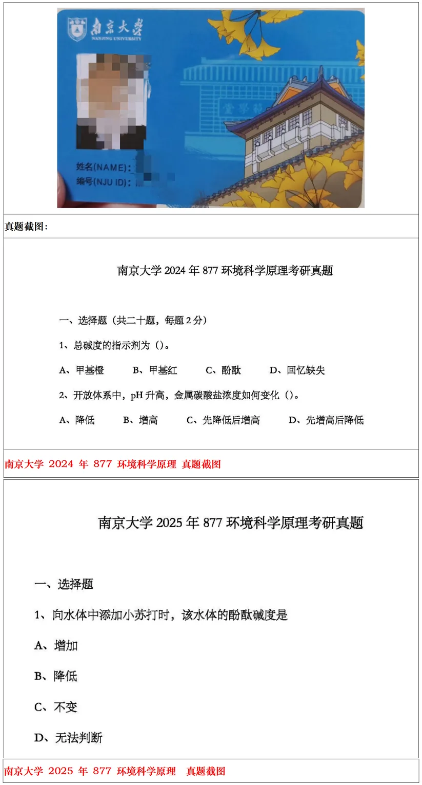 南京大学2027考研真题资料 | 南京大学环境科学考研877环境科学原理真题答案笔记题库|持续更新中……-第12张图片-四季读书网 南京大学2027考研真题资料 | 南京大学环境科学考研877环境科学原理真题答案笔记题库|持续更新中……-第12张图片-四季读书网