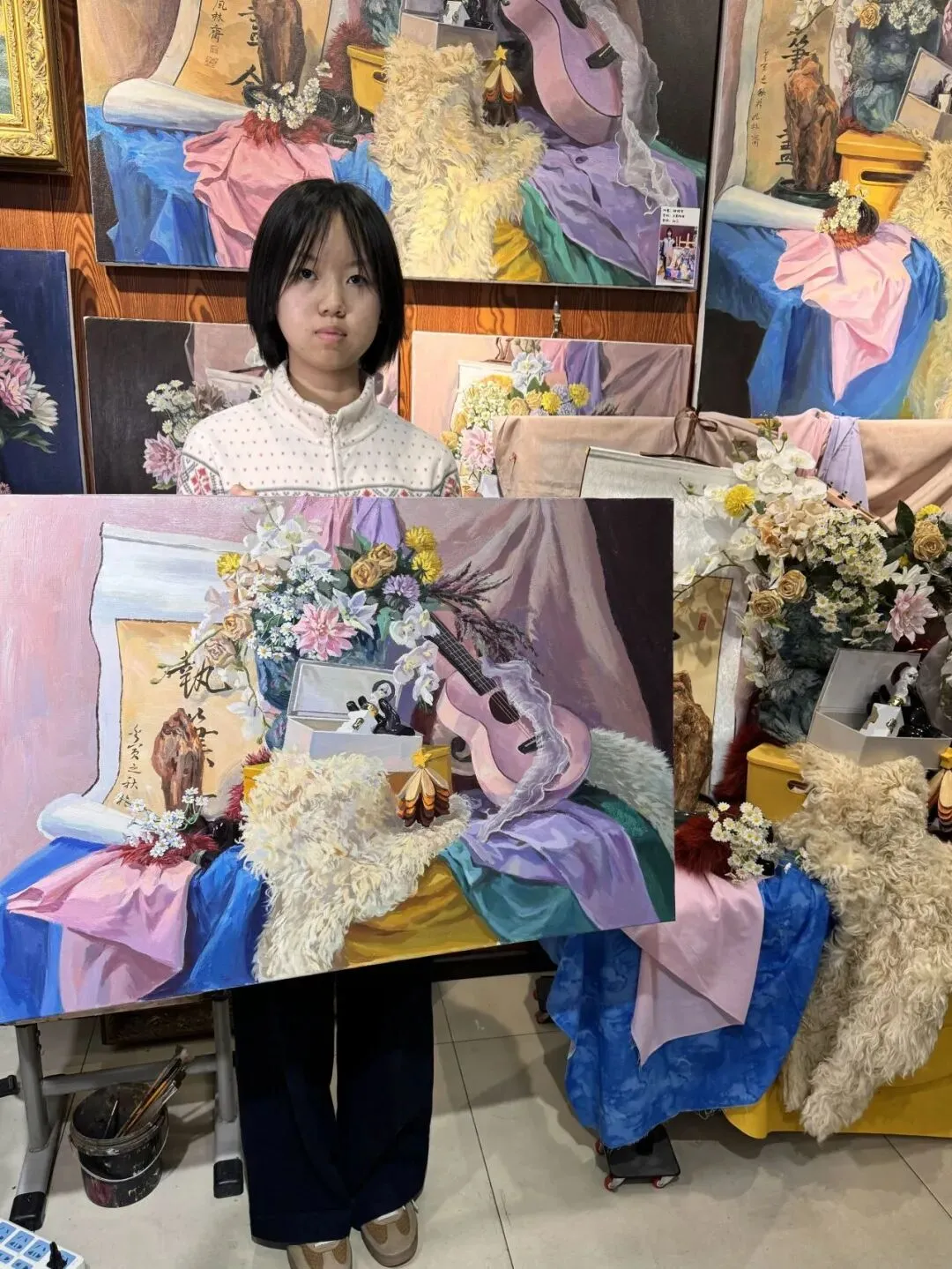 执笔画舍学员展示 袁锐涵 初三学生-第5张图片-四季读书网