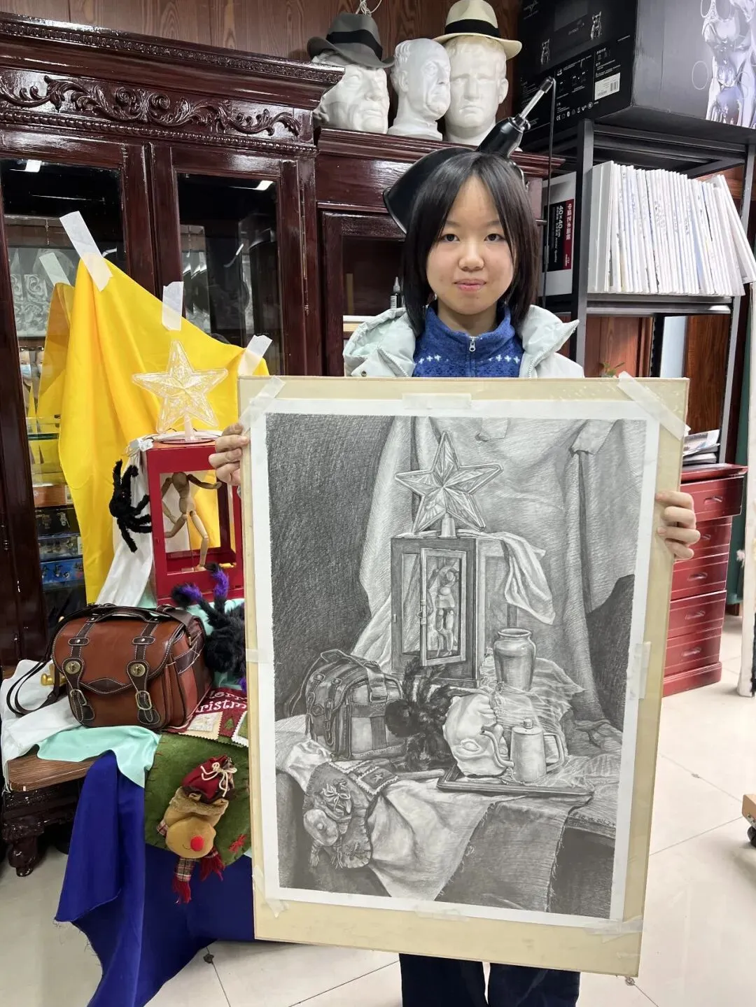 执笔画舍学员展示 袁锐涵 初三学生-第15张图片-四季读书网