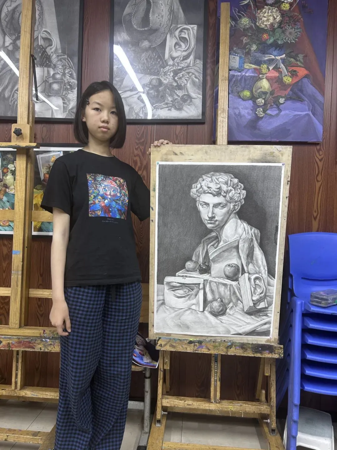 执笔画舍学员展示 袁锐涵 初三学生-第16张图片-四季读书网