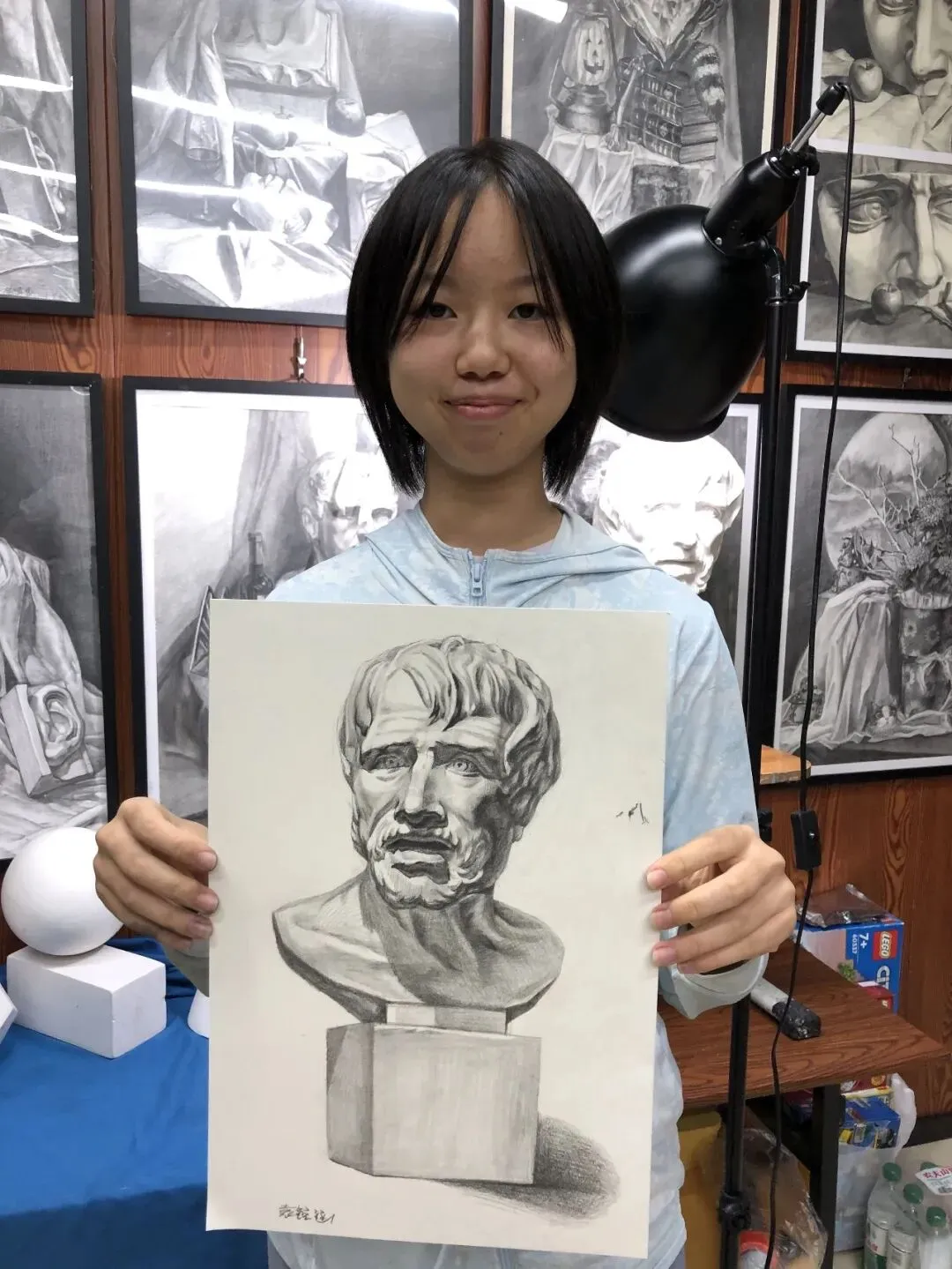 执笔画舍学员展示 袁锐涵 初三学生-第18张图片-四季读书网