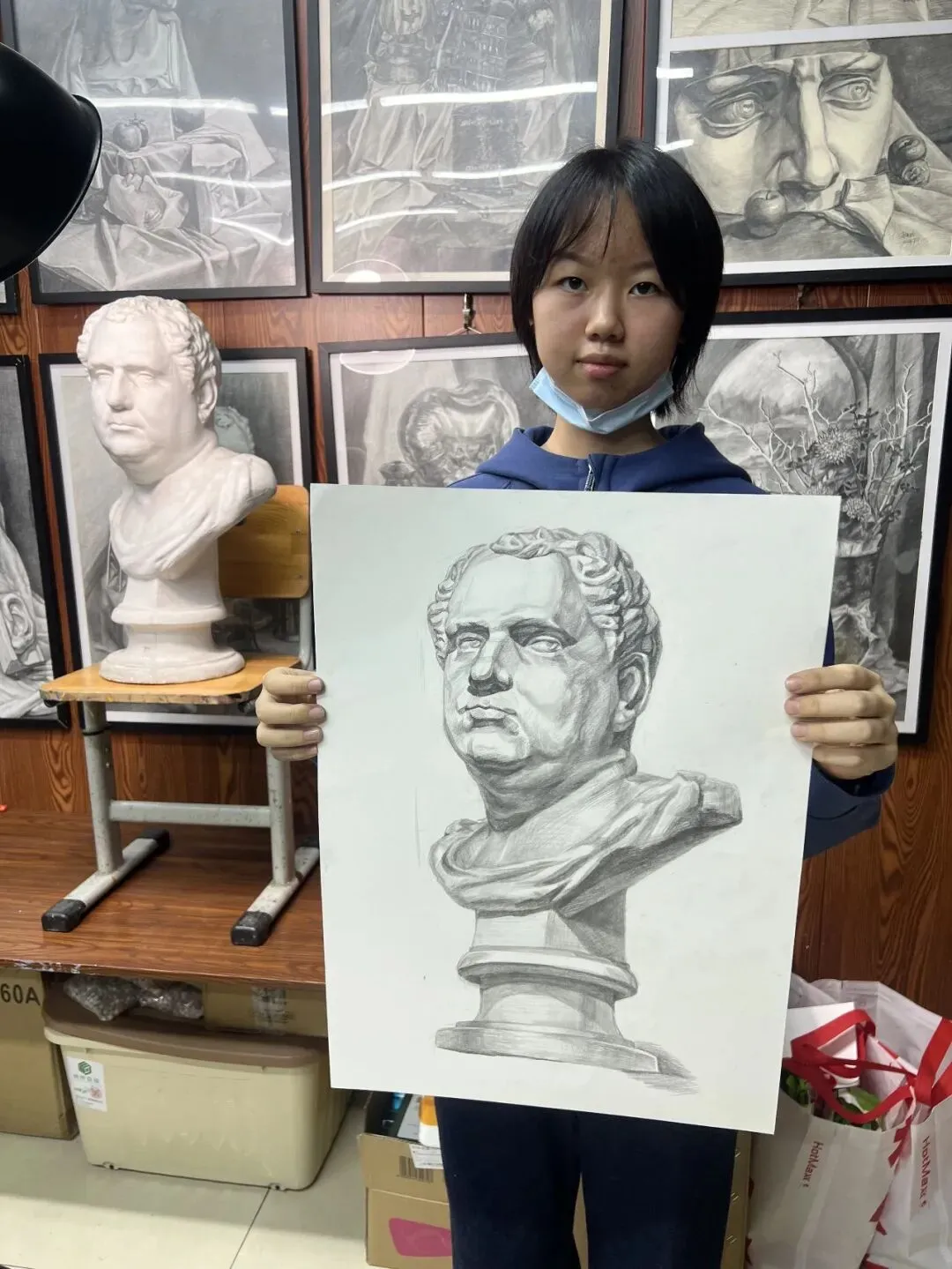 执笔画舍学员展示 袁锐涵 初三学生-第21张图片-四季读书网