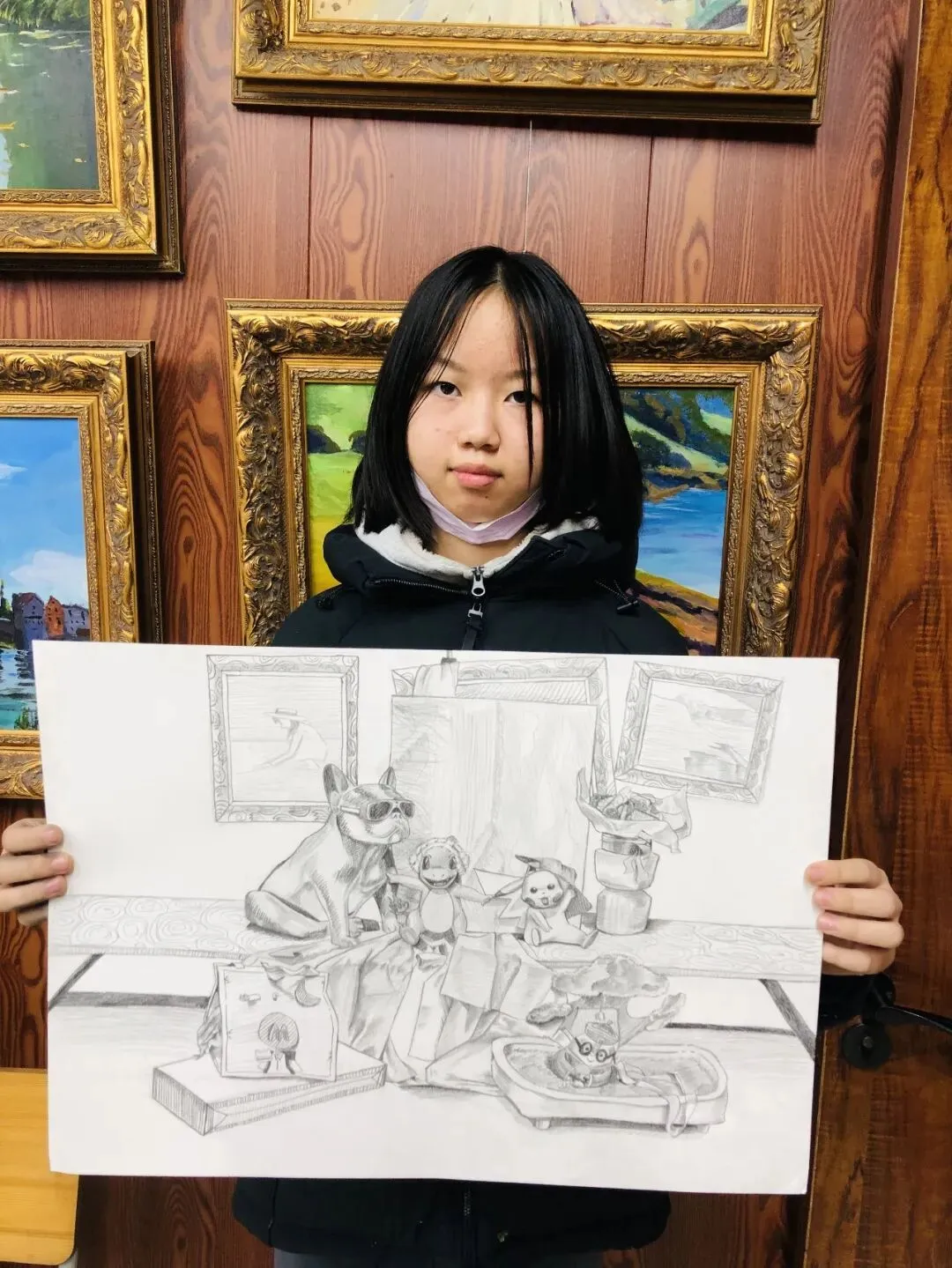 执笔画舍学员展示 袁锐涵 初三学生-第25张图片-四季读书网