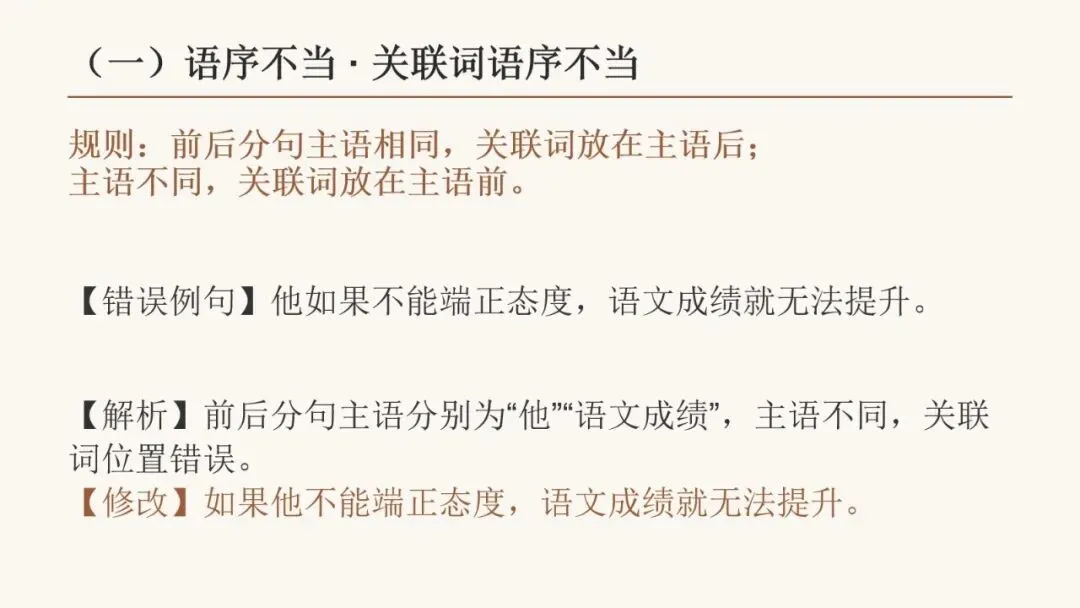 2027届高考语言文字运用之 修改病句基础拔高 动画已设,方便教学-第7张图片-四季读书网
