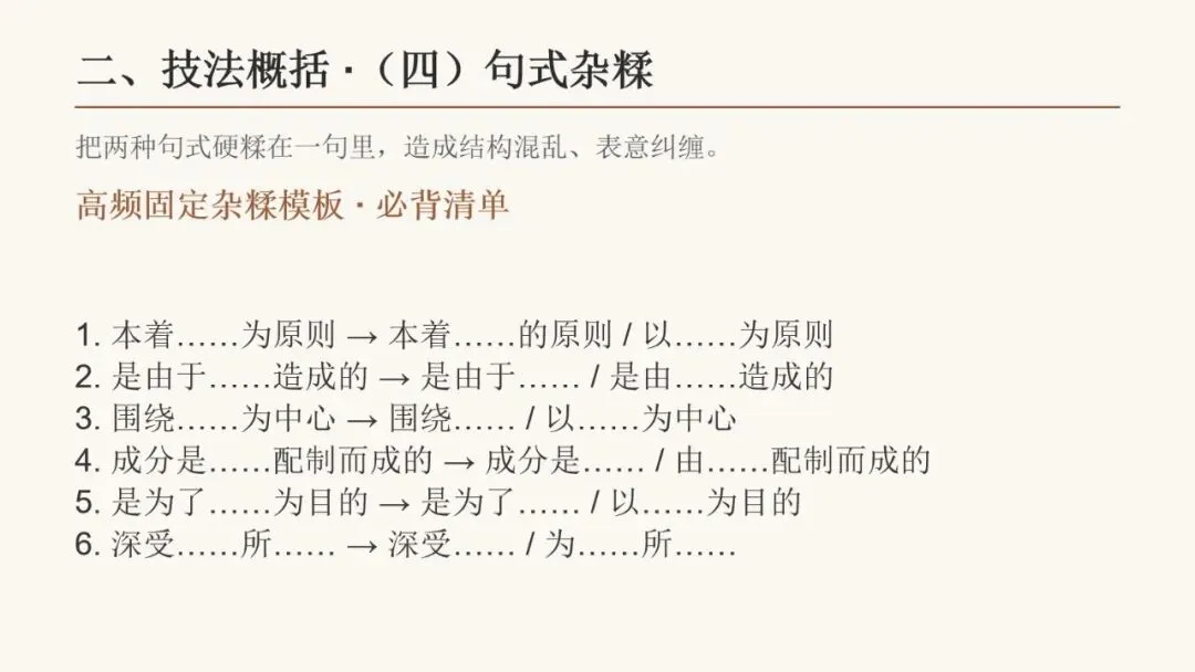 2027届高考语言文字运用之 修改病句基础拔高 动画已设,方便教学-第13张图片-四季读书网