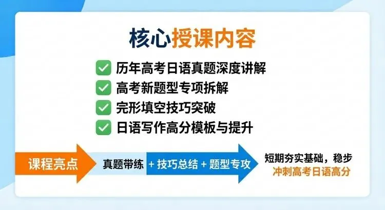 6月高考日语冲刺!沪江直播班"直击新题型",198元解锁高分捷径-第5张图片-四季读书网 6月高考日语冲刺!沪江直播班"直击新题型",198元解锁高分捷径-第5张图片-四季读书网