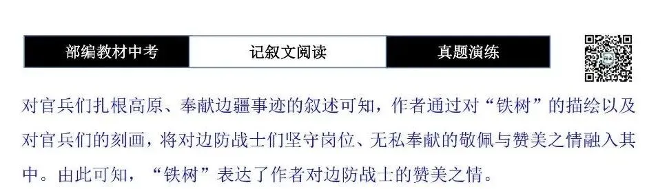 【中考现代文阅读-真题演练】37-像“铁树”一样扎根-思维导图+试题精析-第12张图片-四季读书网
