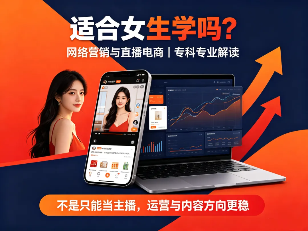 高考早知道丨适合女生的专科专业:网络营销与直播电商-第3张图片-四季读书网 高考早知道丨适合女生的专科专业:网络营销与直播电商-第3张图片-四季读书网