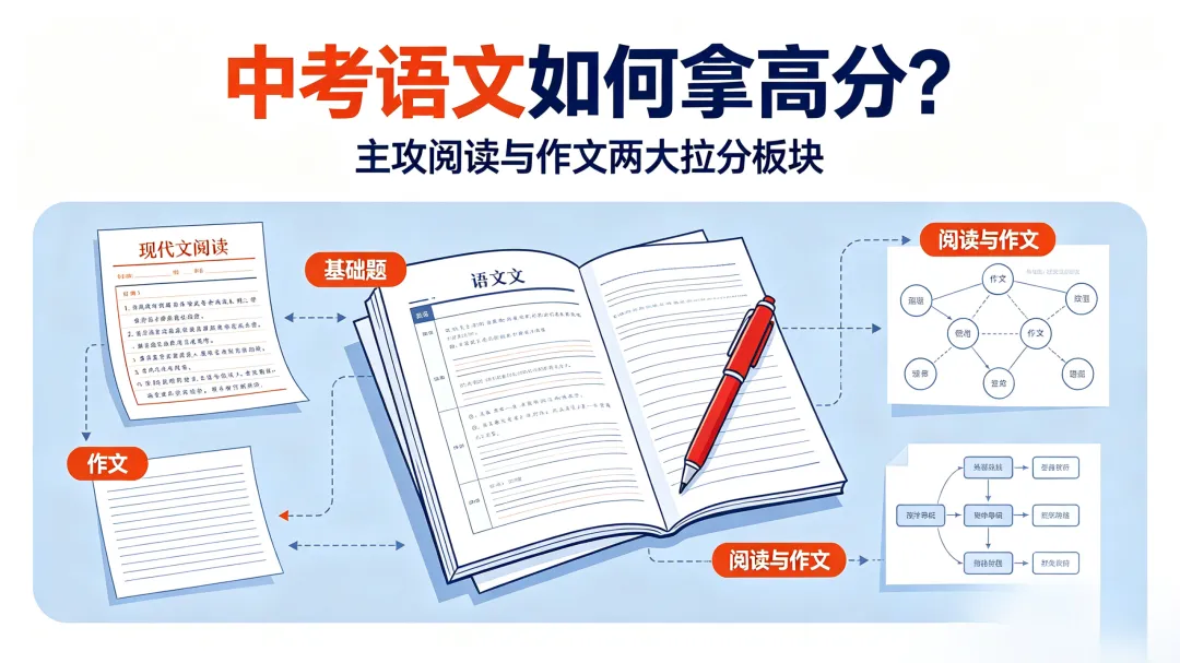 中考语文想冲高分?抓牢这两大拉分板块,轻松甩开同龄人!-第1张图片-四季读书网