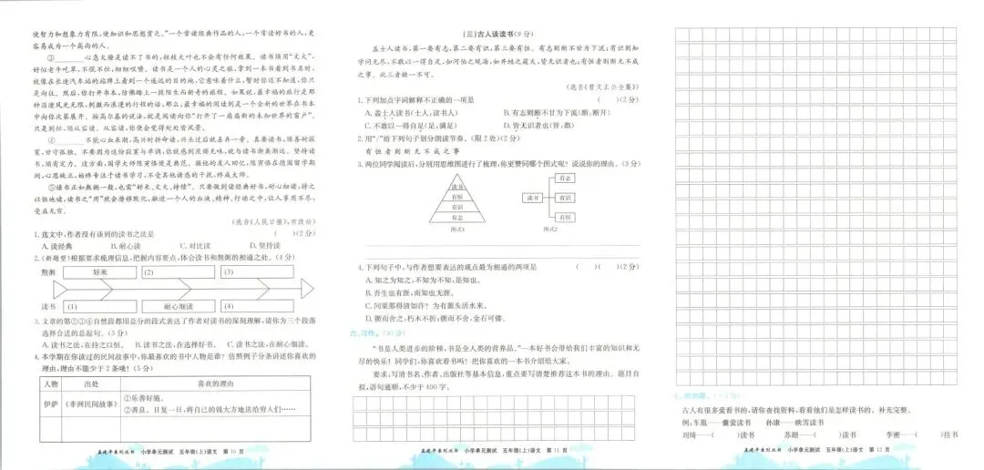 小学试卷:孟建平 小学单元测试卷 (26秋语文数学英语科学)人教版北师大版-第6张图片-四季读书网 小学试卷:孟建平 小学单元测试卷 (26秋语文数学英语科学)人教版北师大版-第6张图片-四季读书网