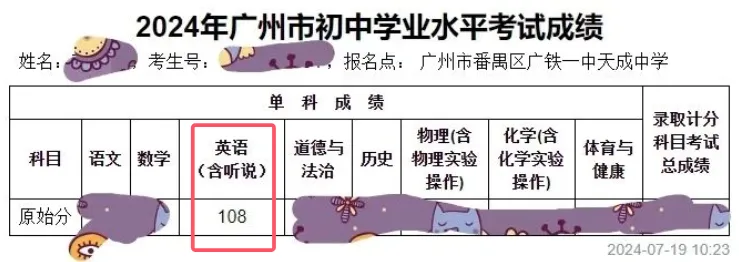 喜传!铁一新初三方同学仅用26年暑假,英语从C至A等级-第18张图片-四季读书网