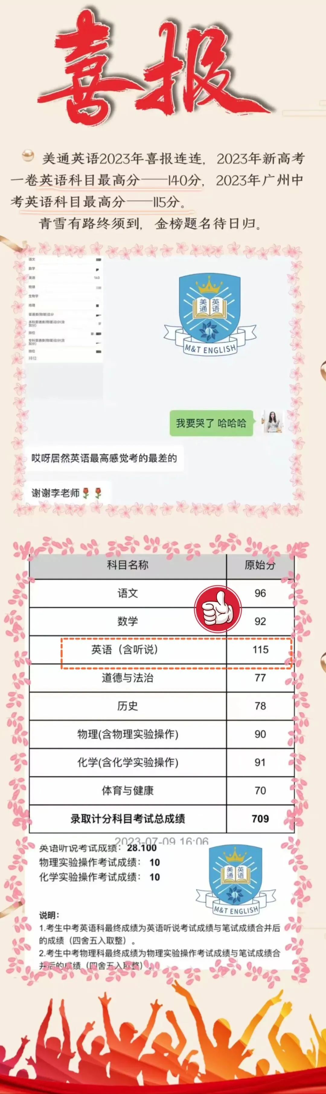 喜传!铁一新初三方同学仅用26年暑假,英语从C至A等级-第24张图片-四季读书网
